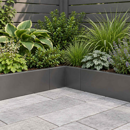 Retaining Wall 50 x 50 x 40 cm Steel Black