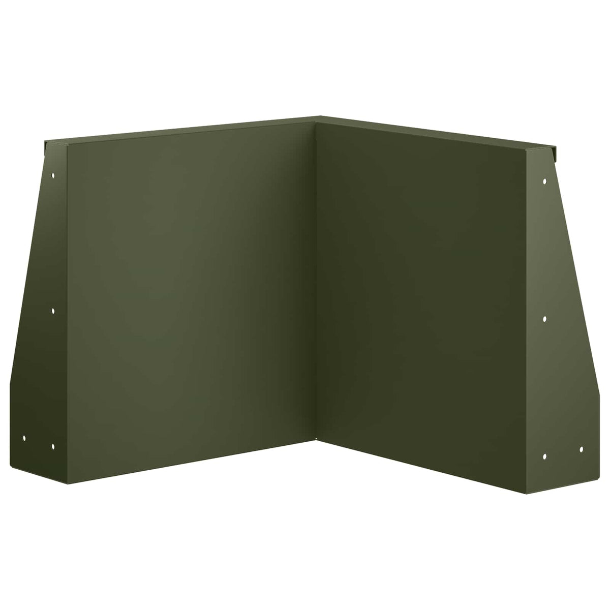 Retaining Wall 50 x 50 x 30 cm Steel Olive Green