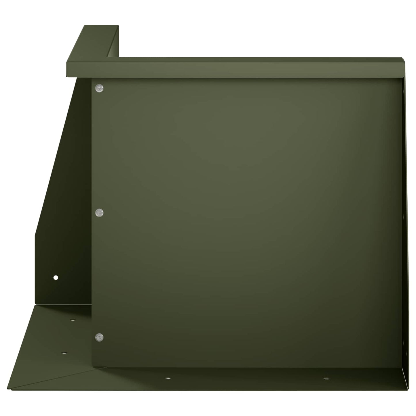 Retaining Wall 50 x 50 x 30 cm Steel Olive Green
