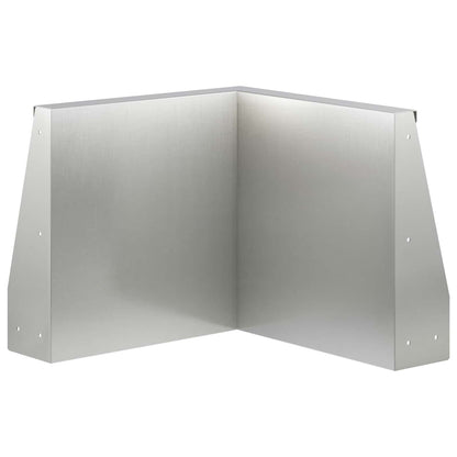 Retaining Wall 50 x 50 x 30 cm Stainless Steel Silver