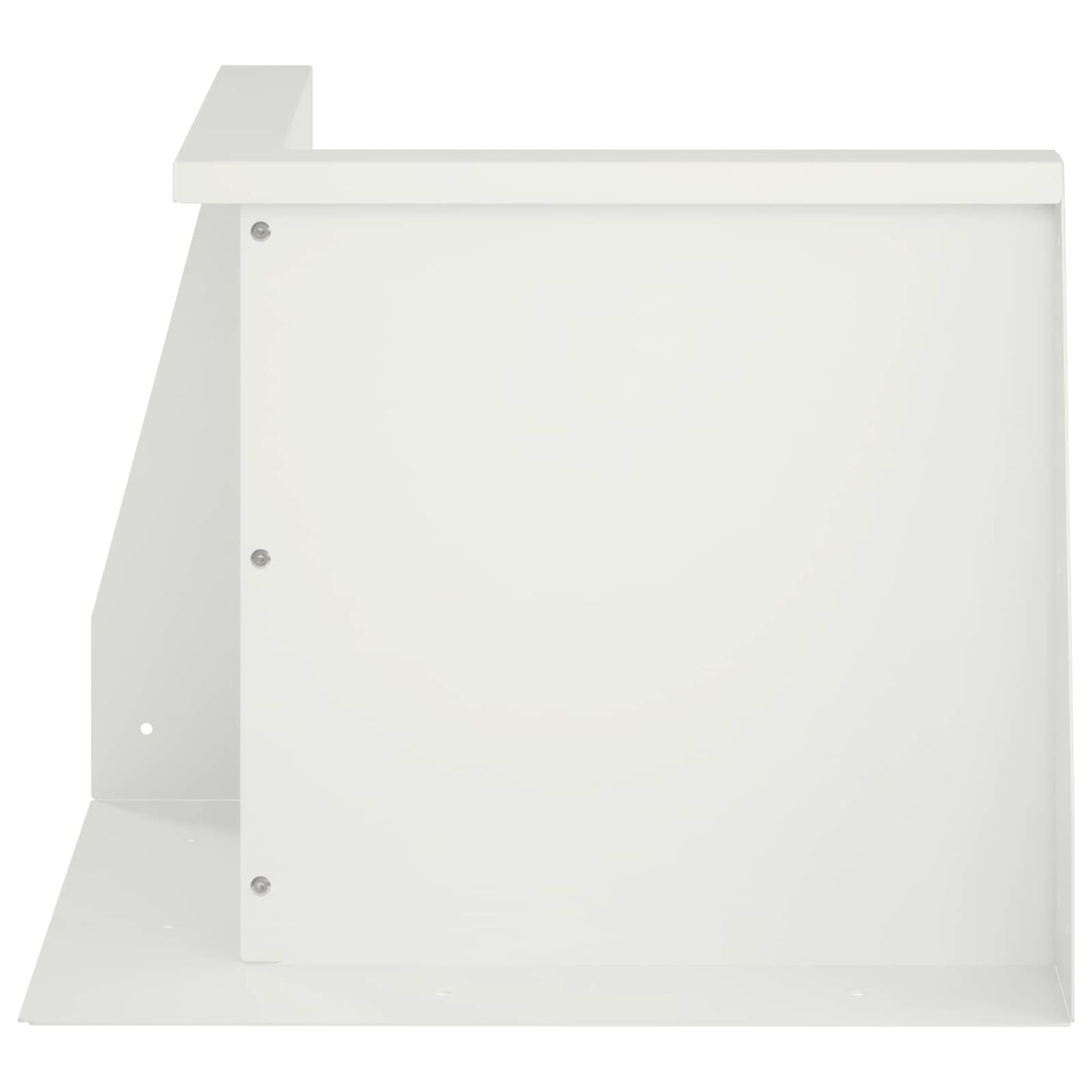 Retaining Wall 2 pcs 50 x 50 x 40 cm Steel White