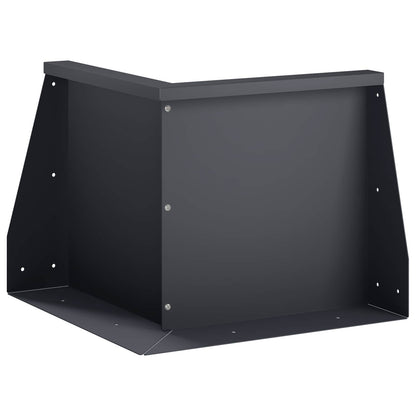 Retaining Wall 50 x 50 x 40 cm Steel Anthracite