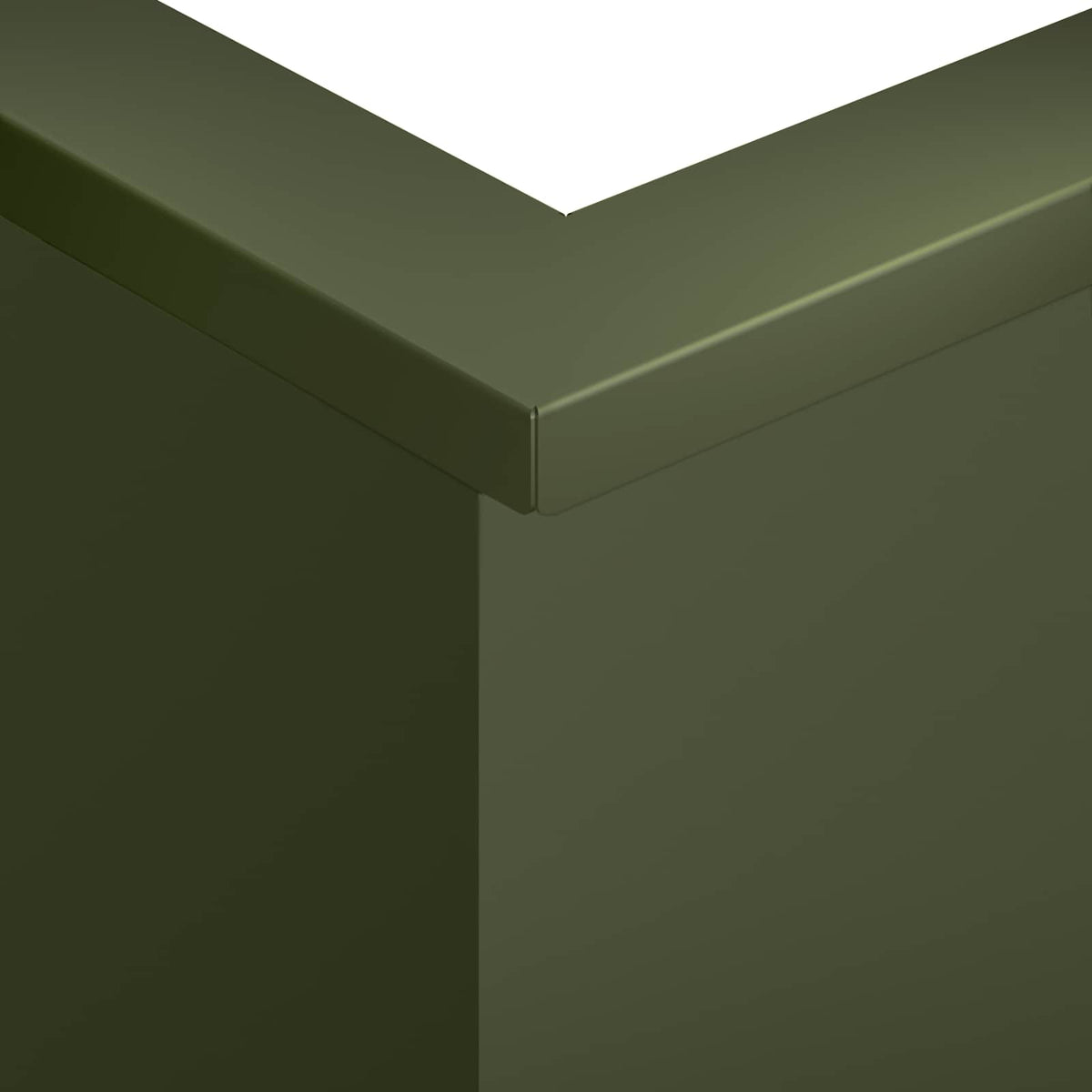 Retaining Wall 50 x 50 x 40 cm Steel Olive Green