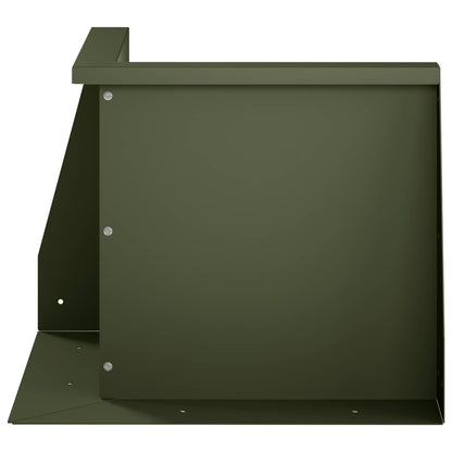 Retaining Wall 50 x 50 x 40 cm Steel Olive Green