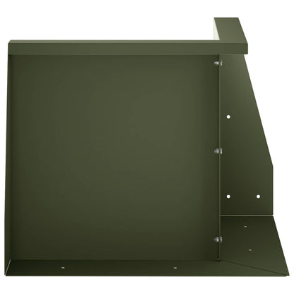 Retaining Wall 50 x 50 x 40 cm Steel Olive Green