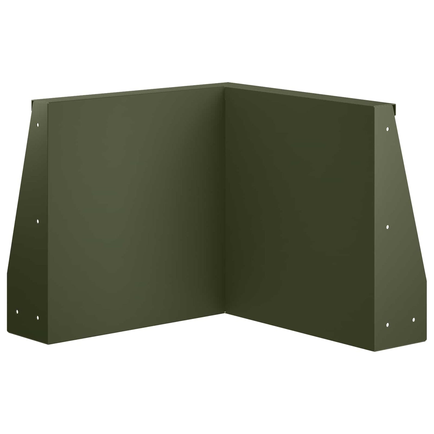 Retaining Wall 2 pcs 50 x 50 x 40 cm Steel Olive Green