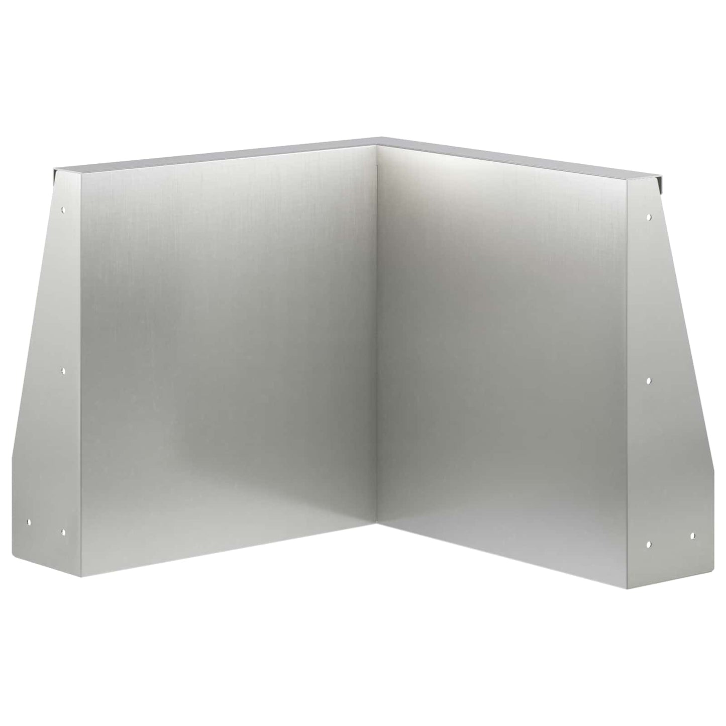 Retaining Wall 2 pcs 50 x 50 x 40 cm Stainless Steel Silver