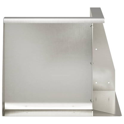 Retaining Wall 2 pcs 50 x 50 x 40 cm Stainless Steel Silver