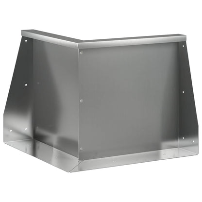 Retaining Wall 50 x 50 x 40 cm Galvanised Steel Silver