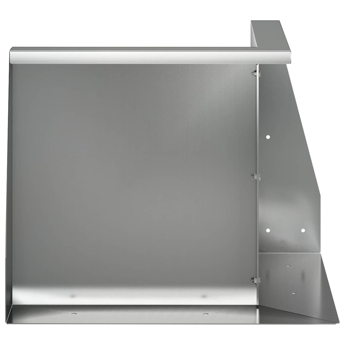 Retaining Wall 2 pcs 50 x 50 x 40 cm Galvanised Steel Silver