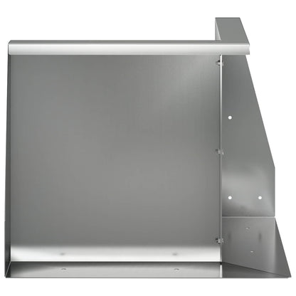 Retaining Wall 2 pcs 50 x 50 x 40 cm Galvanised Steel Silver