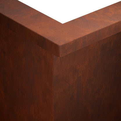 Retaining Wall 50 x 50 x 40 cm Weathering Steel Rusty