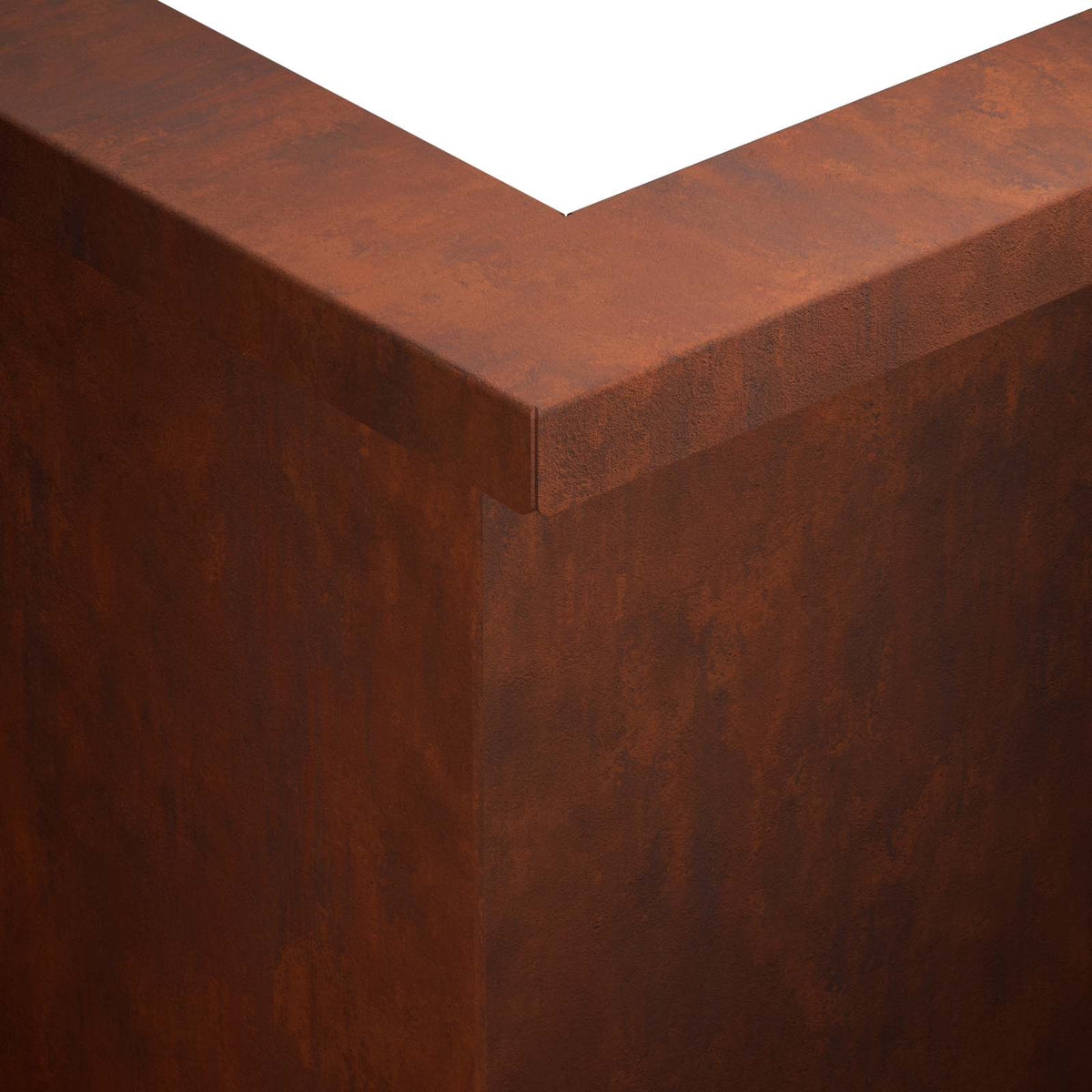Retaining Wall 2 pcs 50 x 50 x 40 cm Weathering Steel Rusty