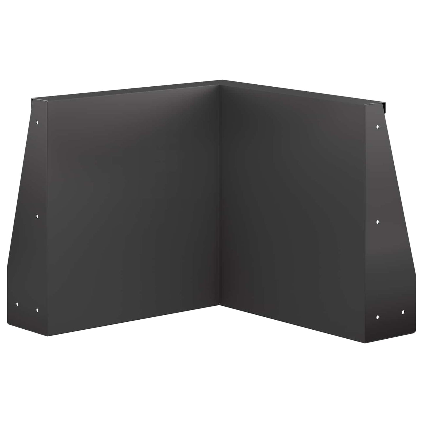Retaining Wall 50 x 50 x 50 cm Steel Black