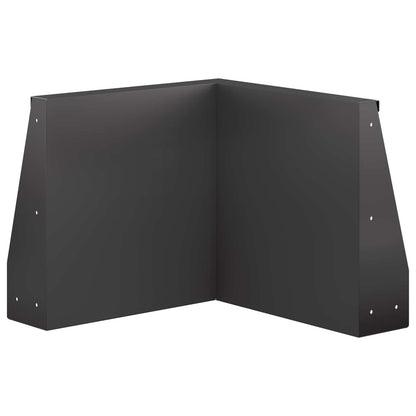 Retaining Wall 50 x 50 x 50 cm Steel Black