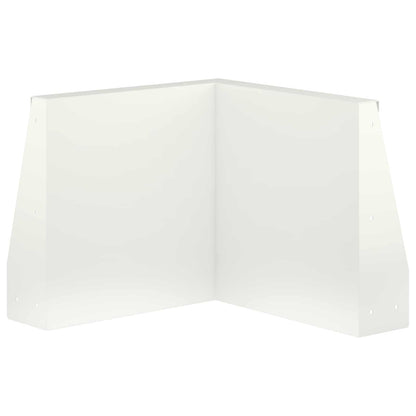 Retaining Wall 50 x 50 x 50 cm Steel White