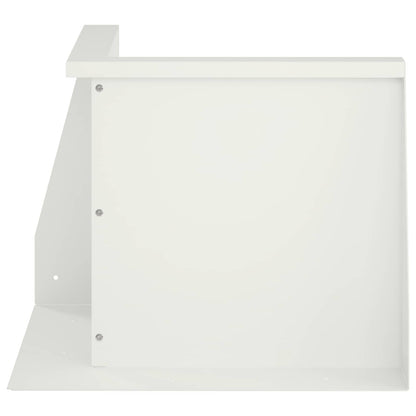 Retaining Wall 50 x 50 x 50 cm Steel White