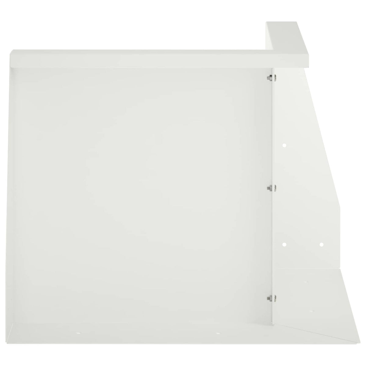 Retaining Wall 50 x 50 x 50 cm Steel White