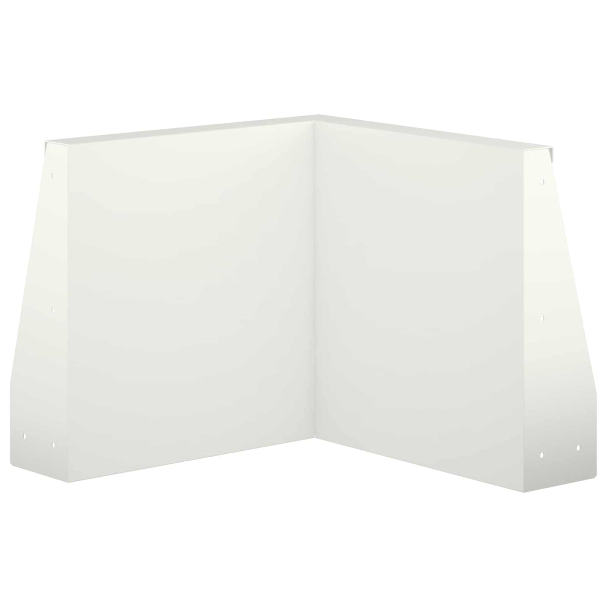 Retaining Wall 2 pcs 50 x 50 x 50 cm Steel White