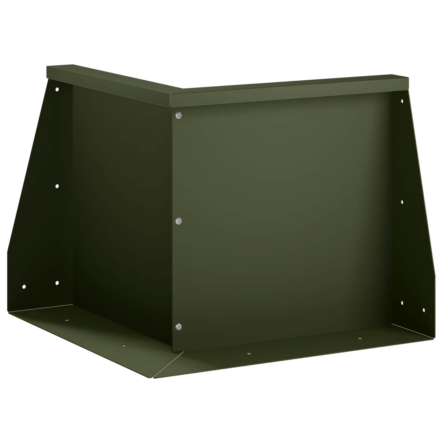 Retaining Wall 50 x 50 x 50 cm Steel Olive Green
