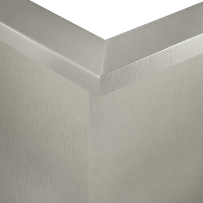 Retaining Wall 50 x 50 x 50 cm Stainless Steel Silver