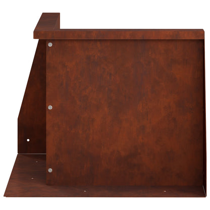 Retaining Wall 50 x 50 x 50 cm Weathering Steel Rusty