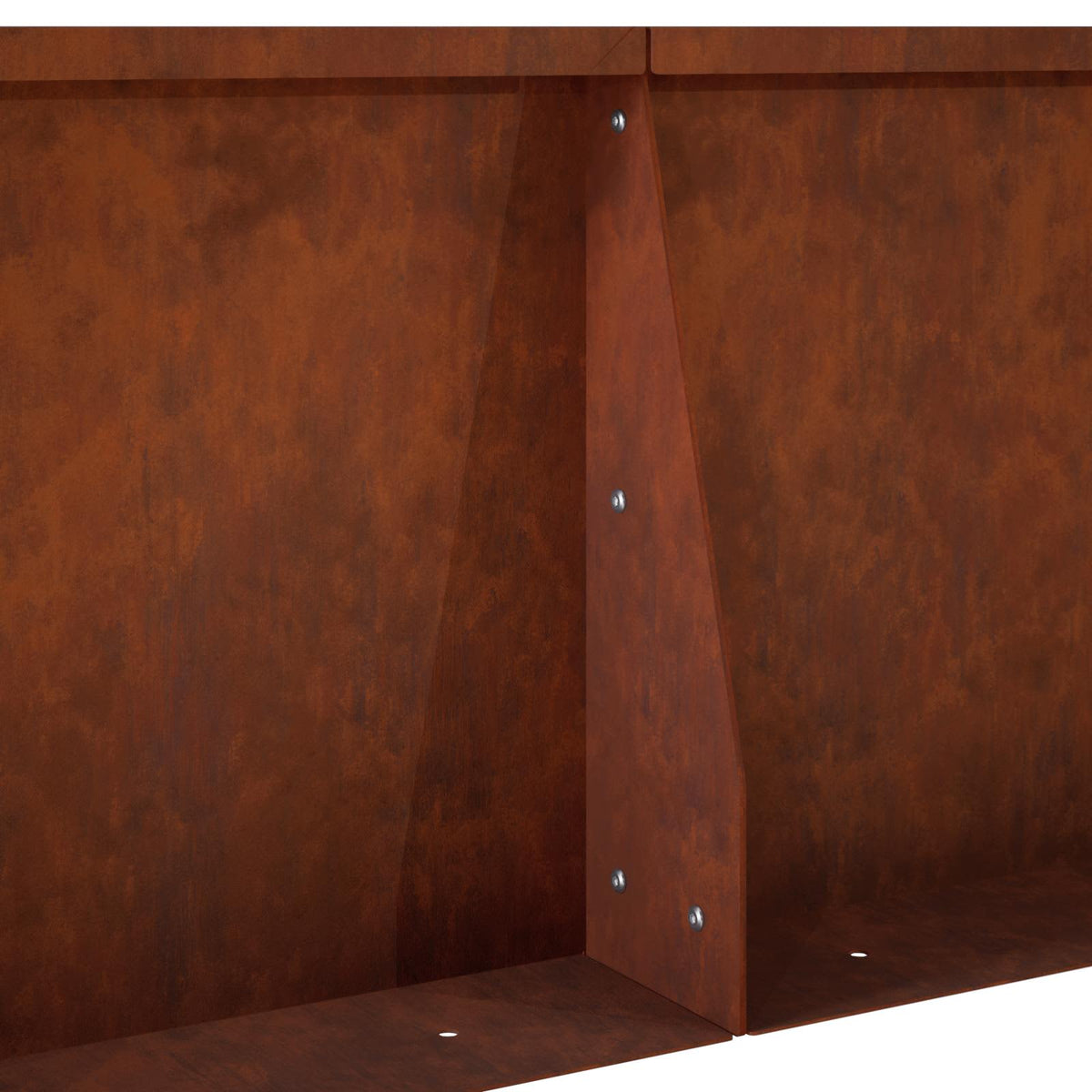Retaining Wall 2 pcs 50 x 50 x 50 cm Weathering Steel Rusty