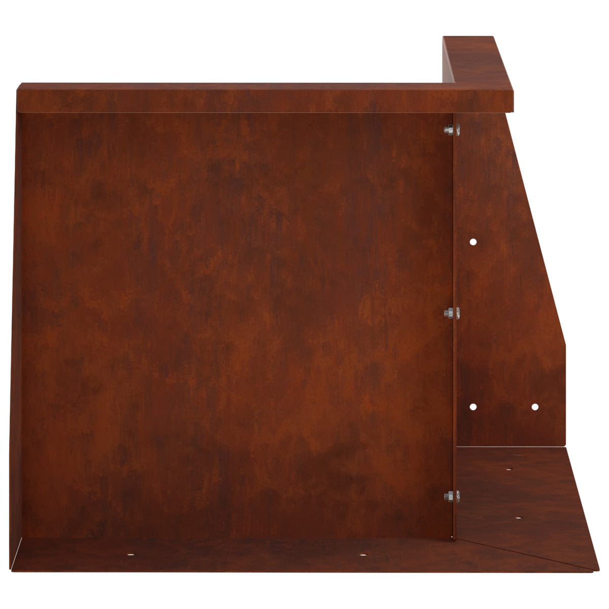Retaining Wall 2 pcs 50 x 50 x 50 cm Weathering Steel Rusty
