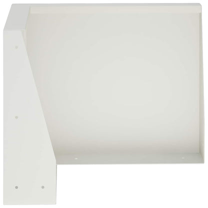 Retaining Wall 2 pcs 50 x 50 x 30 cm Steel White