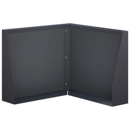 Retaining Wall 50 x 50 x 30 cm Steel Anthracite