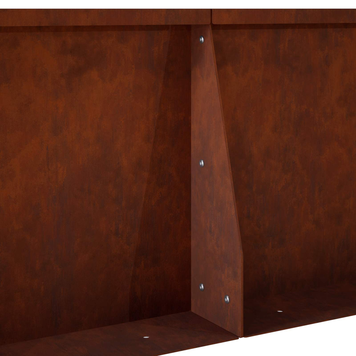 Retaining Wall 2 pcs 50 x 50 x 30 cm Weathering Steel Rusty