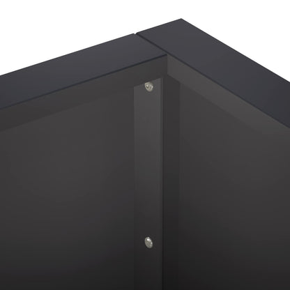 Retaining Wall 50 x 50 x 40 cm Steel Black