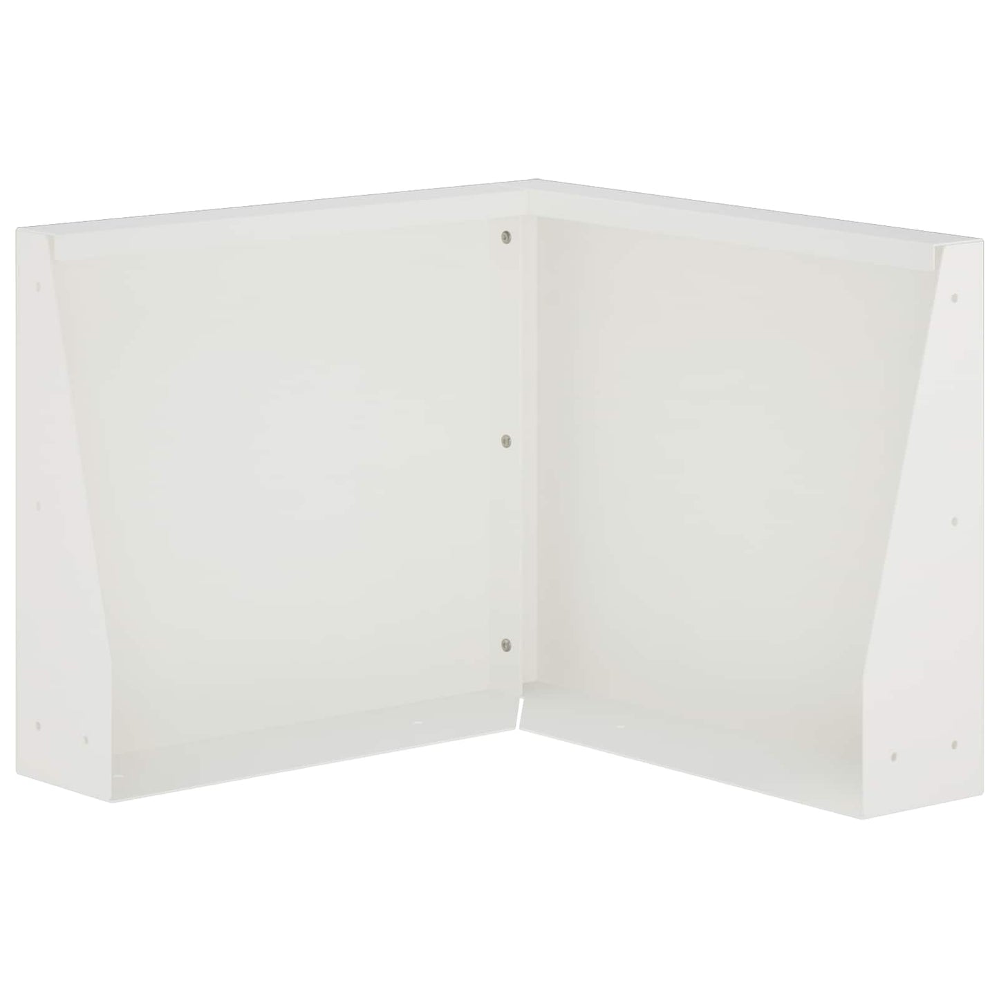 Retaining Wall 50 x 50 x 40 cm Steel White