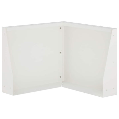 Retaining Wall 50 x 50 x 40 cm Steel White