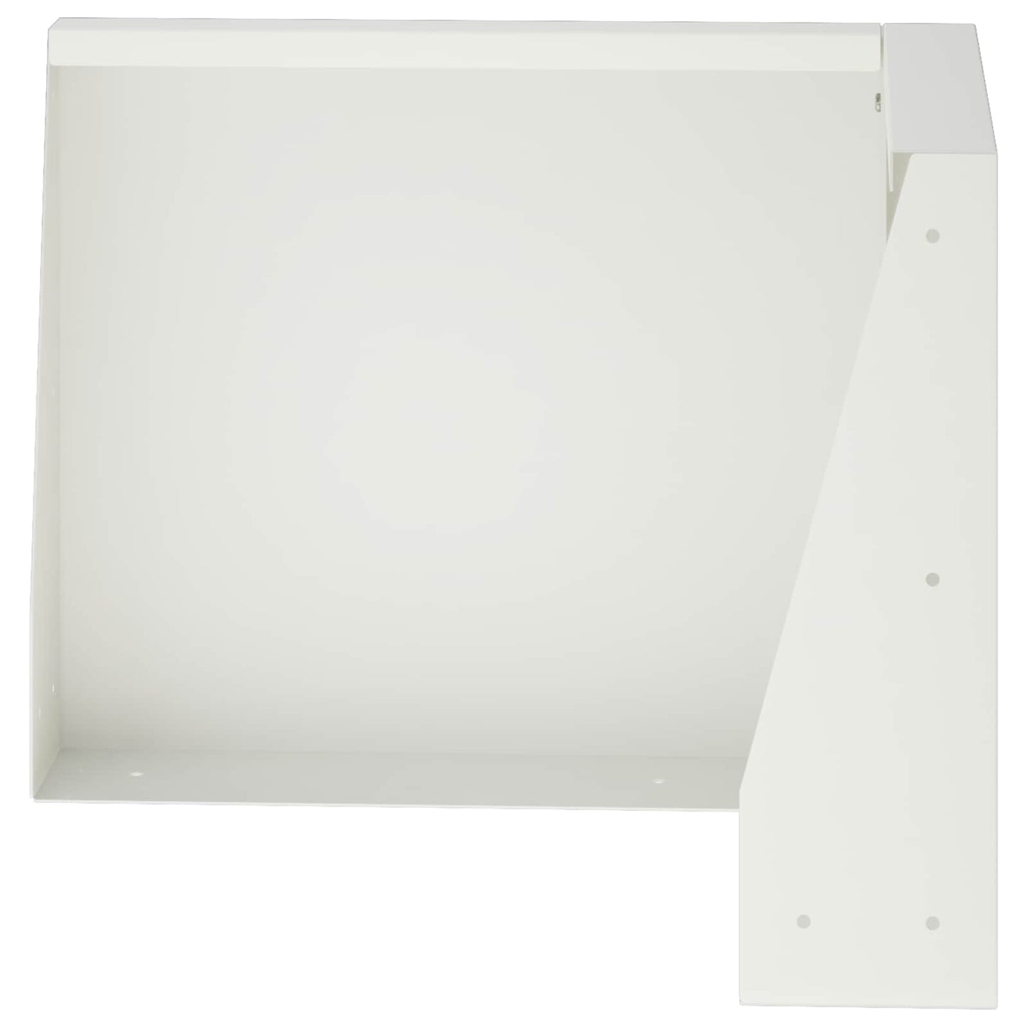 Retaining Wall 50 x 50 x 40 cm Steel White