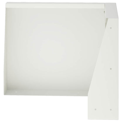 Retaining Wall 50 x 50 x 40 cm Steel White