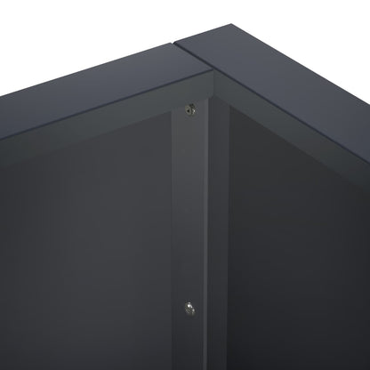 Retaining Wall 50 x 50 x 40 cm Steel Anthracite