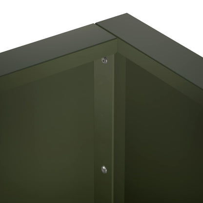 Retaining Wall 50 x 50 x 40 cm Steel Olive Green