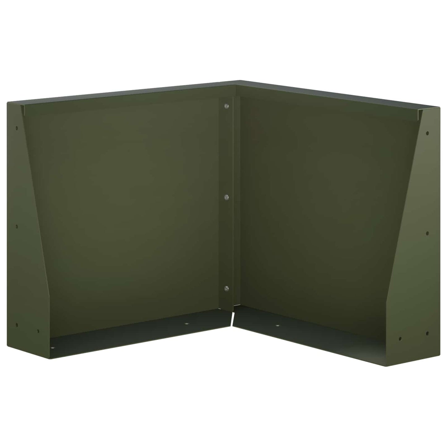 Retaining Wall 50 x 50 x 40 cm Steel Olive Green
