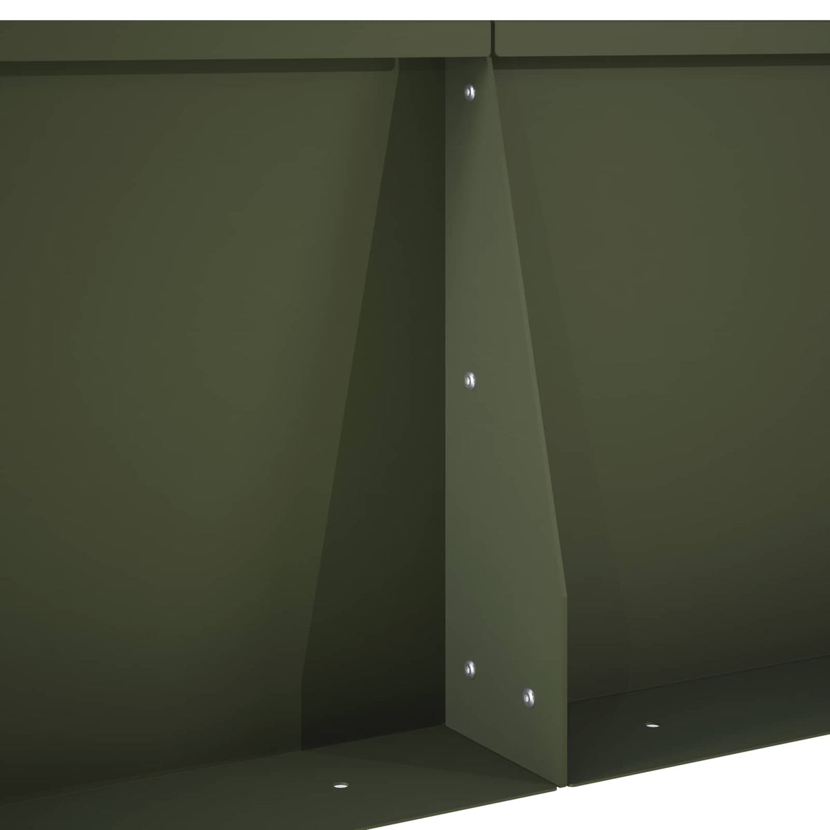 Retaining Wall 2 pcs 50 x 50 x 40 cm Steel Olive Green