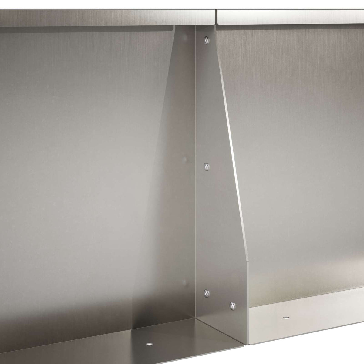 Retaining Wall 2 pcs 50 x 50 x 40 cm Stainless Steel Silver