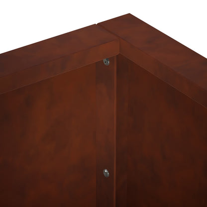 Retaining Wall 2 pcs 50 x 50 x 40 cm Weathering Steel Rusty