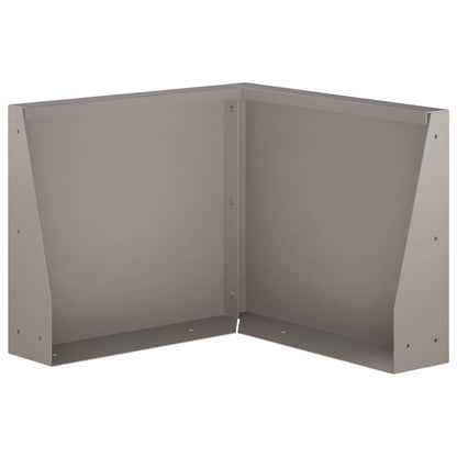 Retaining Wall 2 pcs 50 x 50 x 40 cm Weathering Steel Rusty