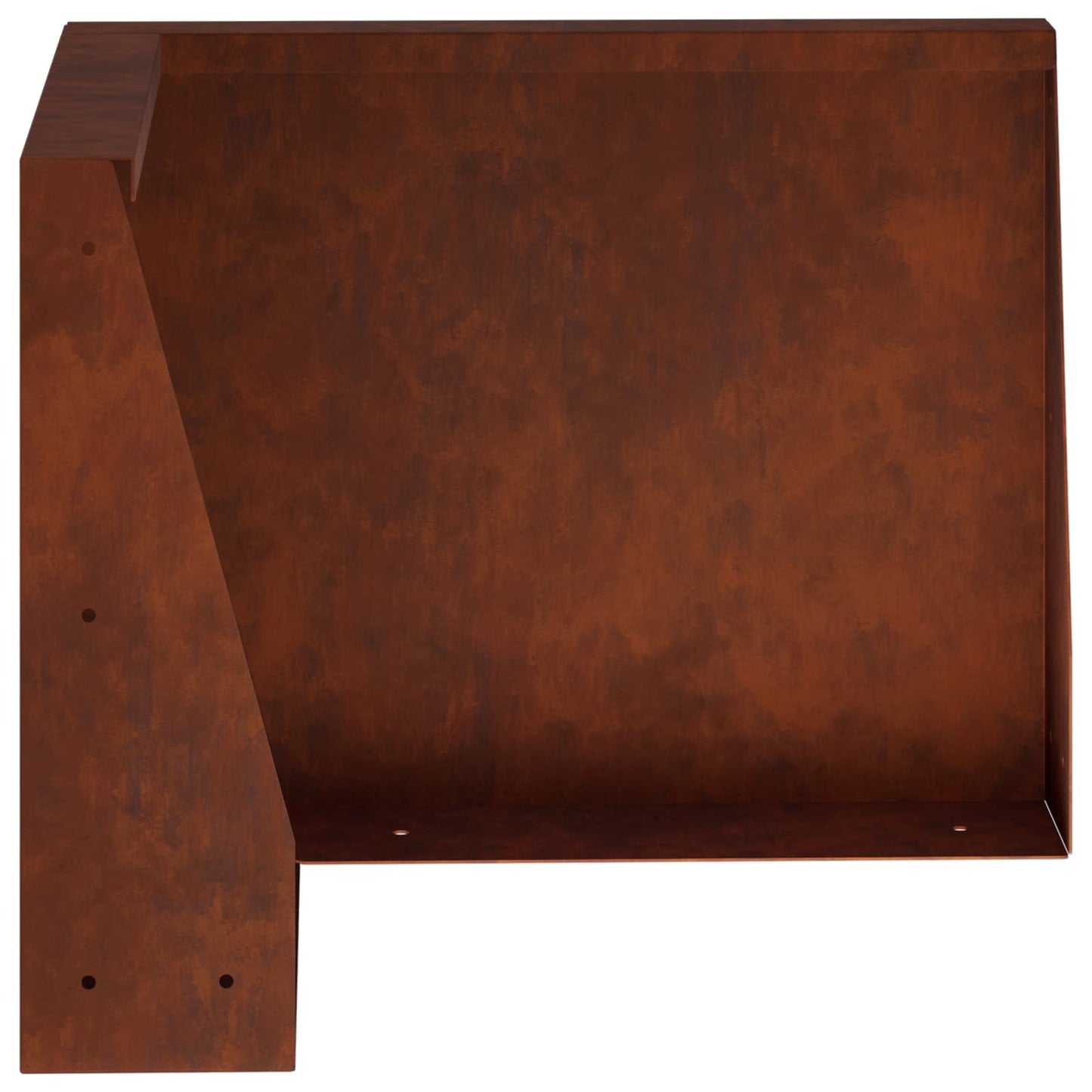 Retaining Wall 2 pcs 50 x 50 x 40 cm Weathering Steel Rusty