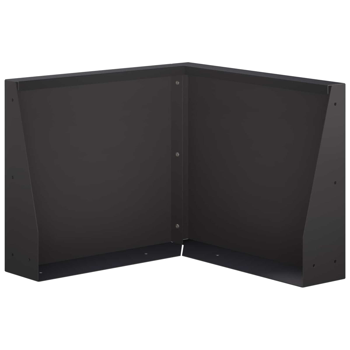 Retaining Wall 50 x 50 x 50 cm Steel Black