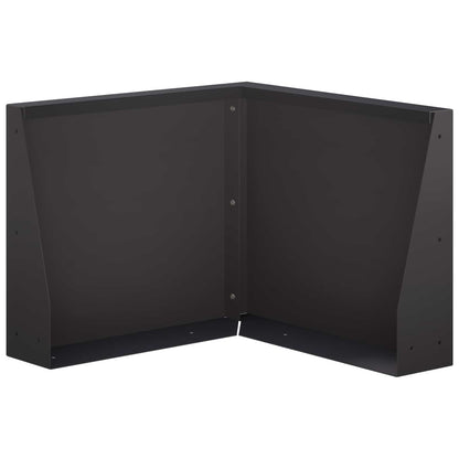 Retaining Wall 50 x 50 x 50 cm Steel Black