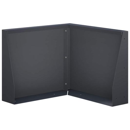 Retaining Wall 50 x 50 x 50 cm Steel Anthracite