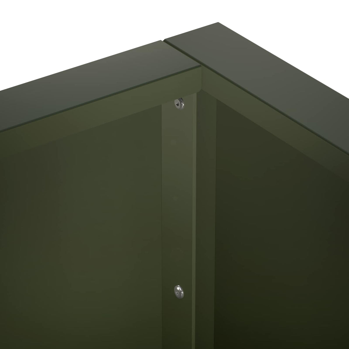 Retaining Wall 50 x 50 x 50 cm Steel Olive Green