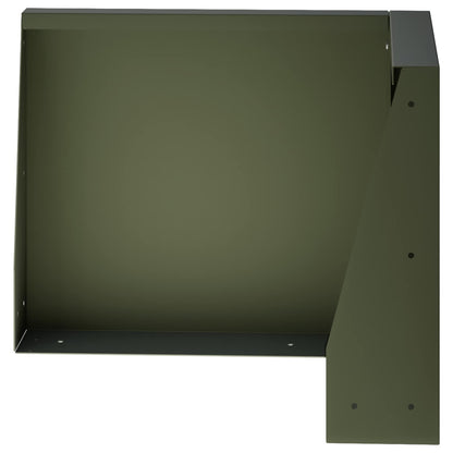 Retaining Wall 2 pcs 50 x 50 x 50 cm Steel Olive Green