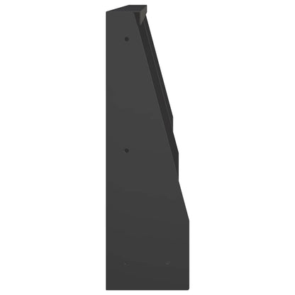 Retaining Wall 2 pcs 40 x 12 x 30 cm Steel Black